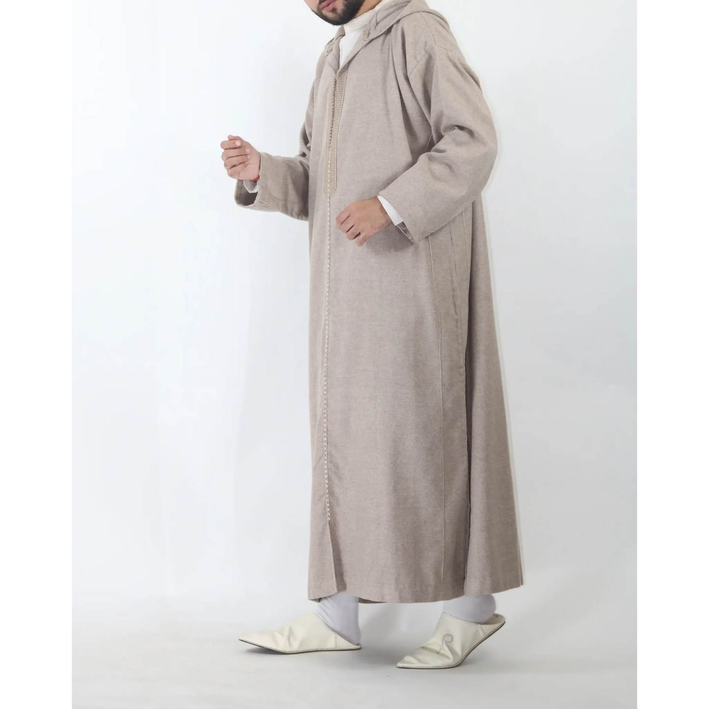 Moroccan Winter Djellaba - Beige