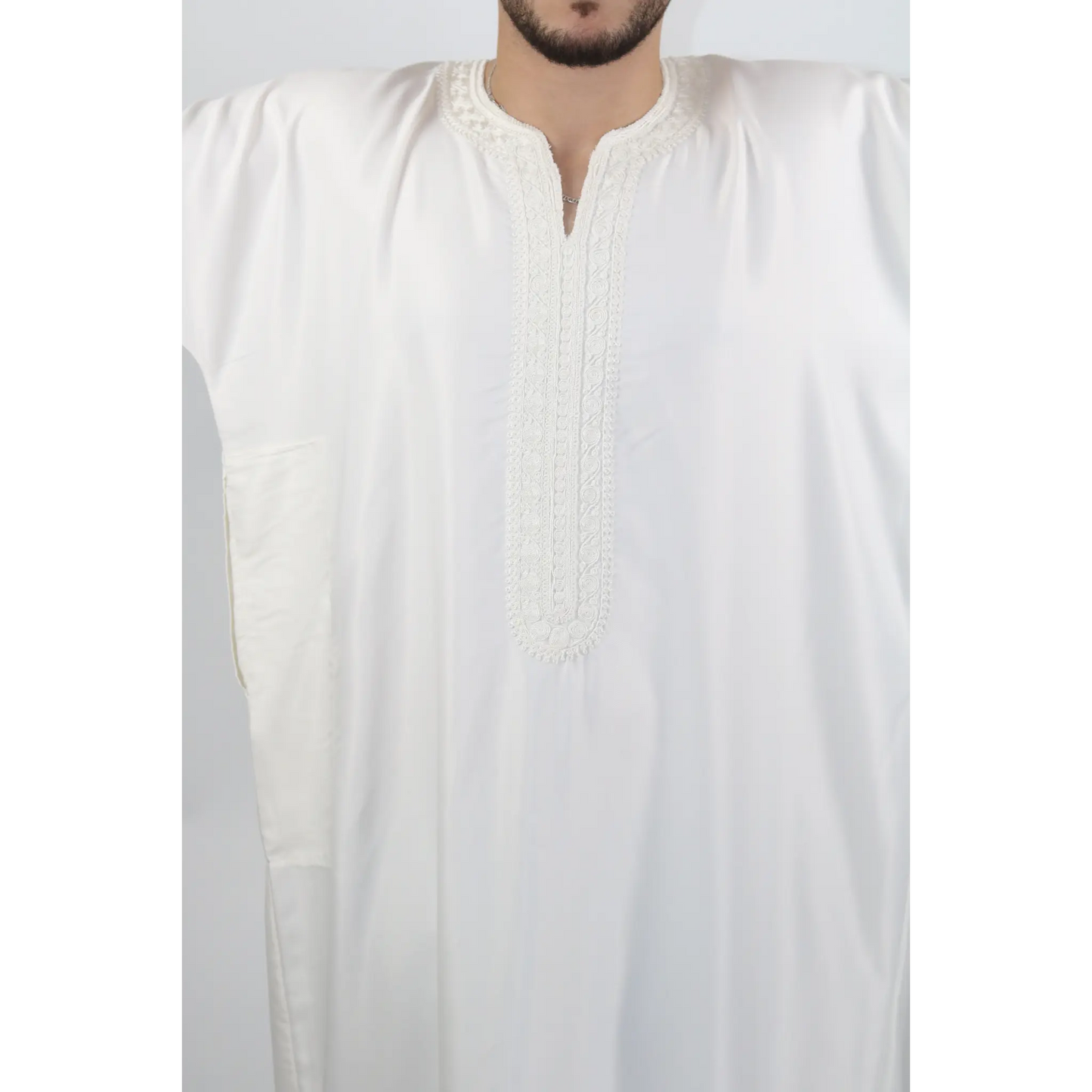 Moroccan Summer Gandoura - White