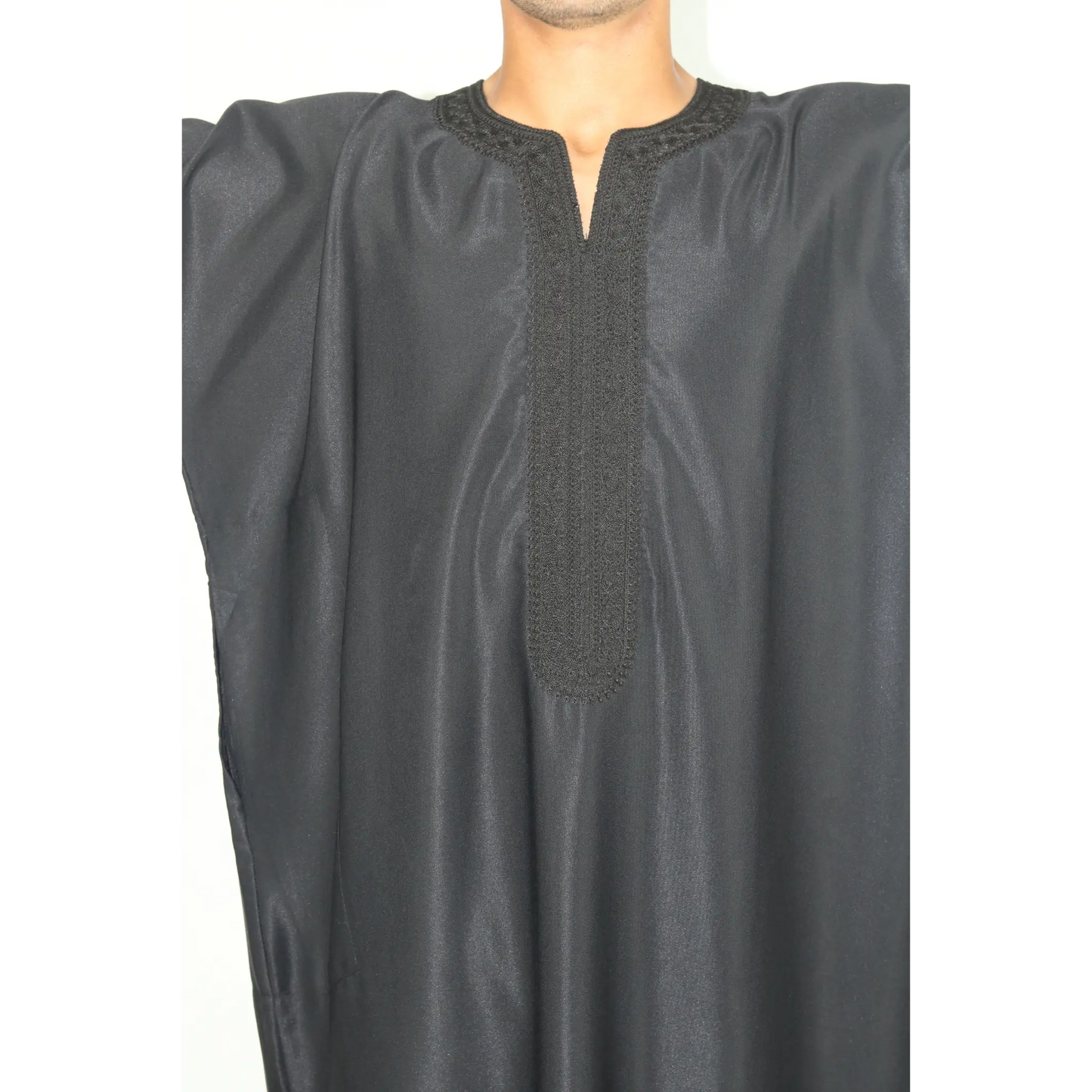 Moroccan Summer Gandoura - Black