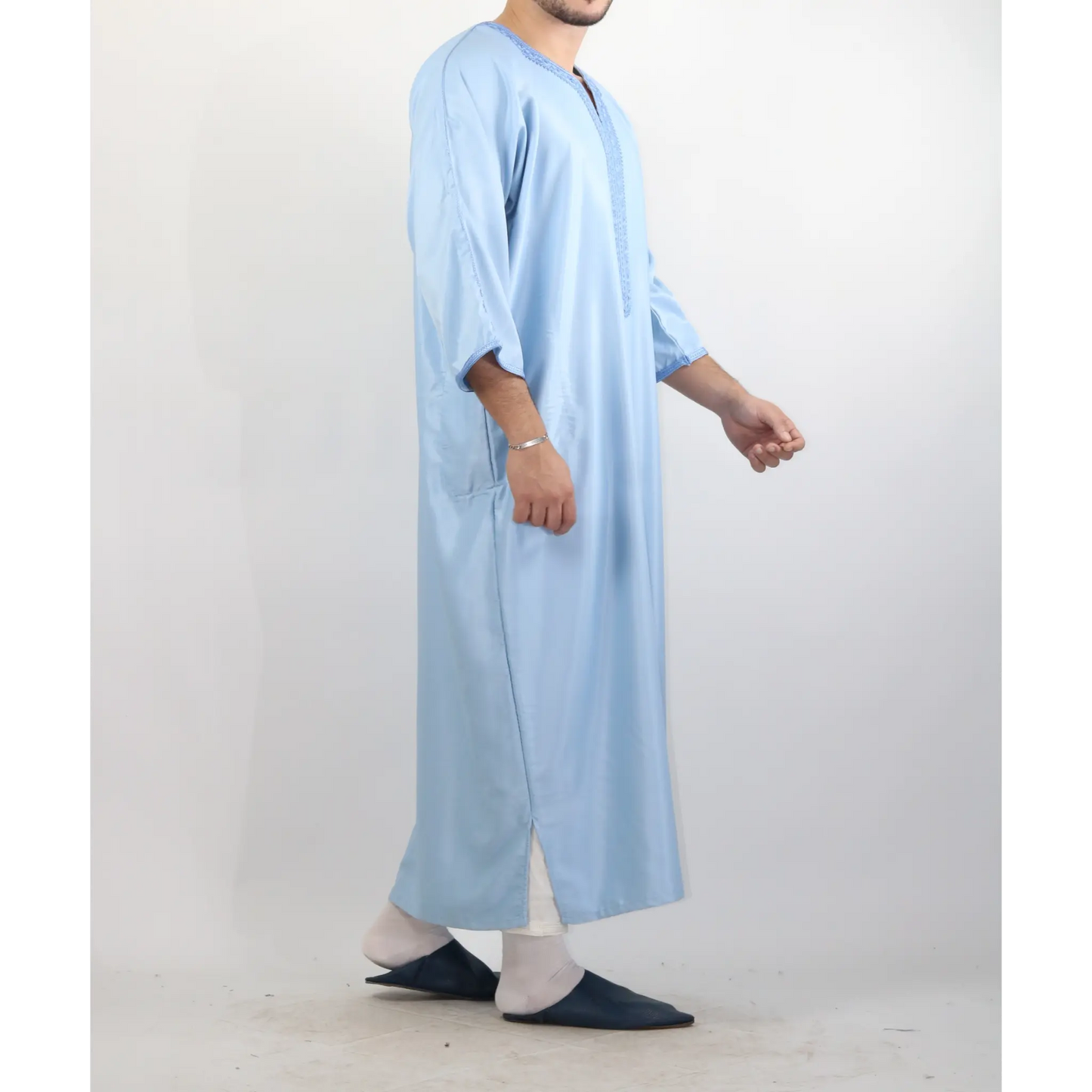 Moroccan Summer Gandoura - Sky Blue