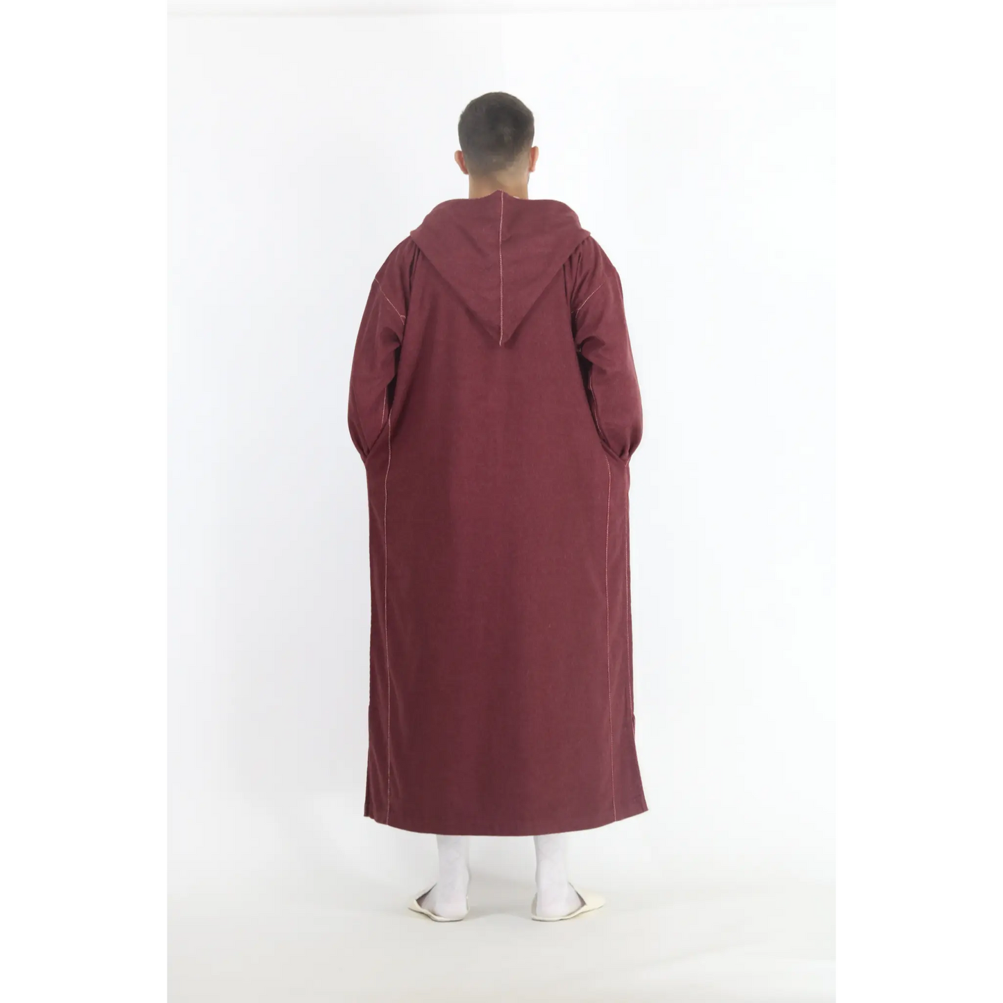 Moroccan Winter Djellaba - Maroon