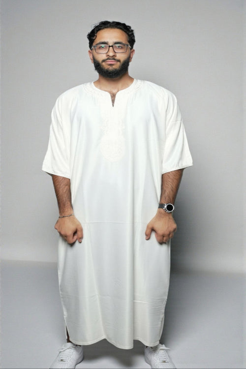 Moroccan Summer Gandoura - White