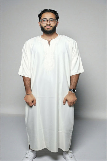 Moroccan Summer Gandoura - White