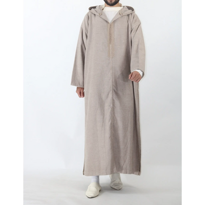 Moroccan Winter Djellaba - Beige
