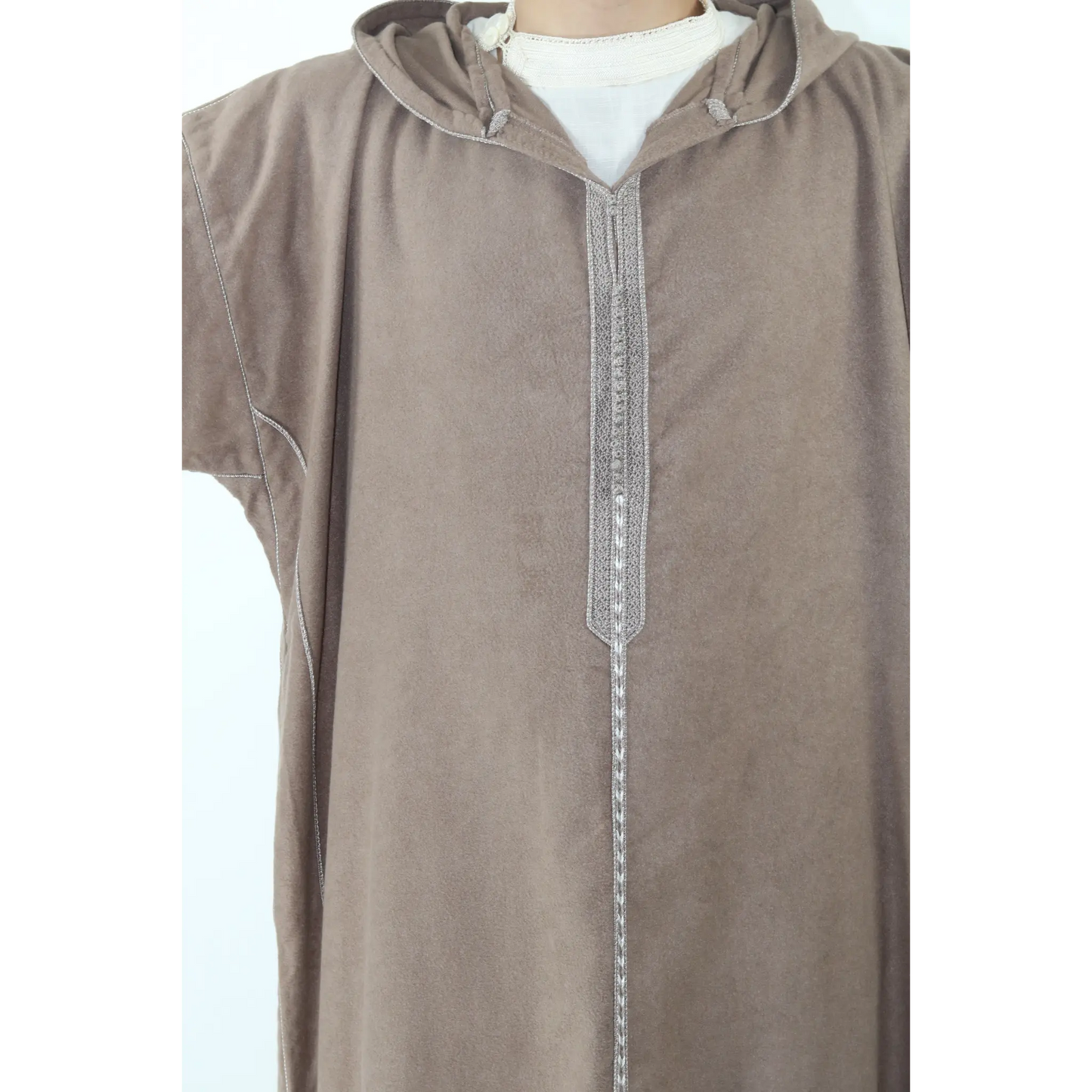 Moroccan Winter Djellaba - Light brown