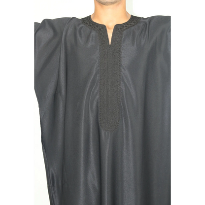 Moroccan Summer Gandoura - Black