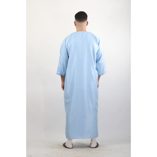 Moroccan Summer Gandoura - Sky Blue