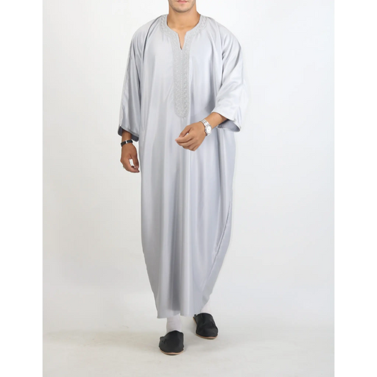 Moroccan Summer Gandoura - Grey